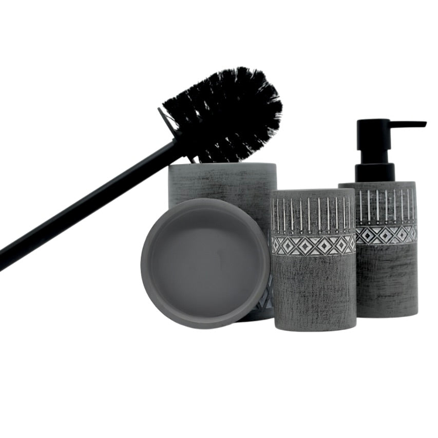 Set Accesorios Baño Gris