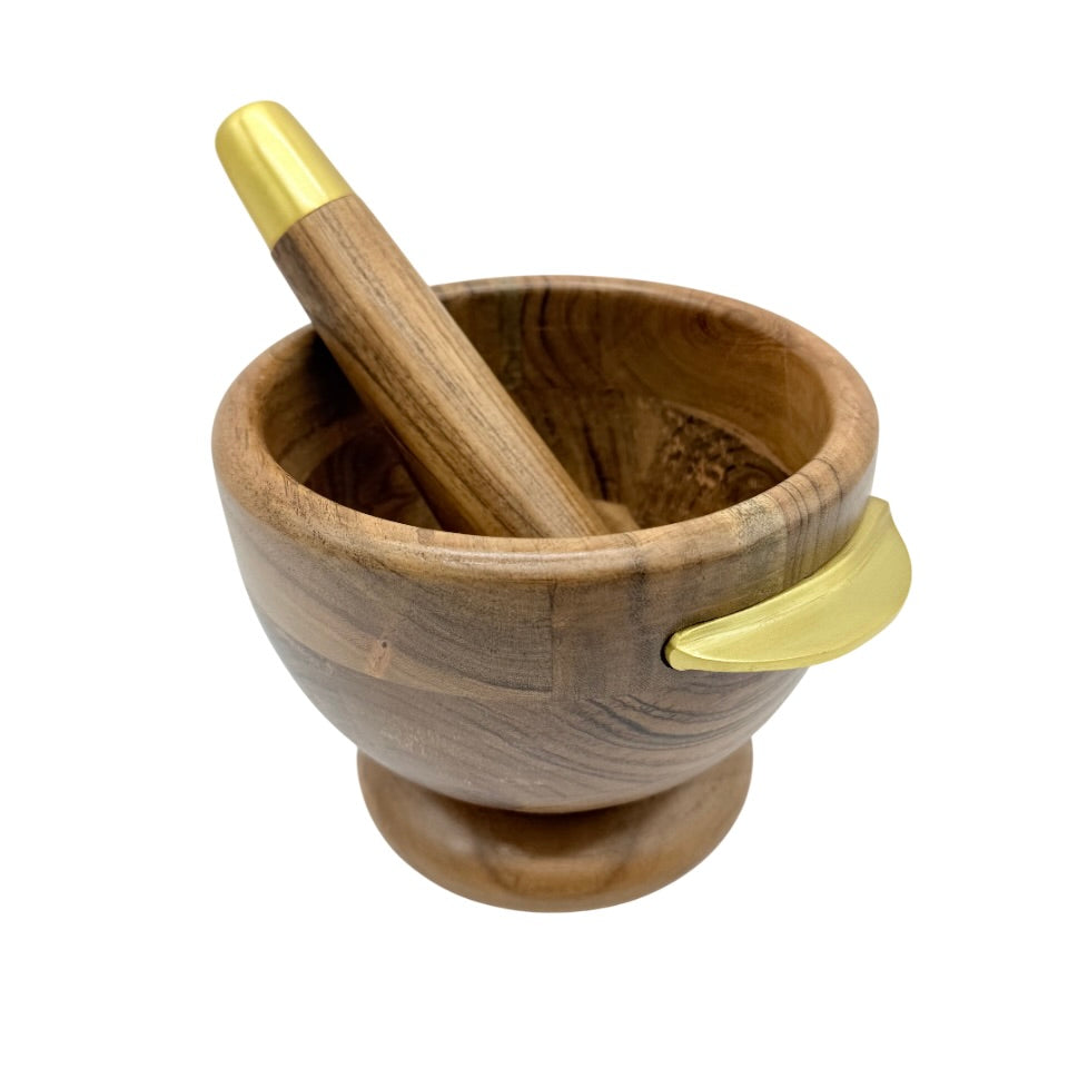 Mortero de Madera Para Cocina