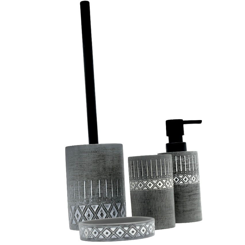 Set Accesorios Baño Gris
